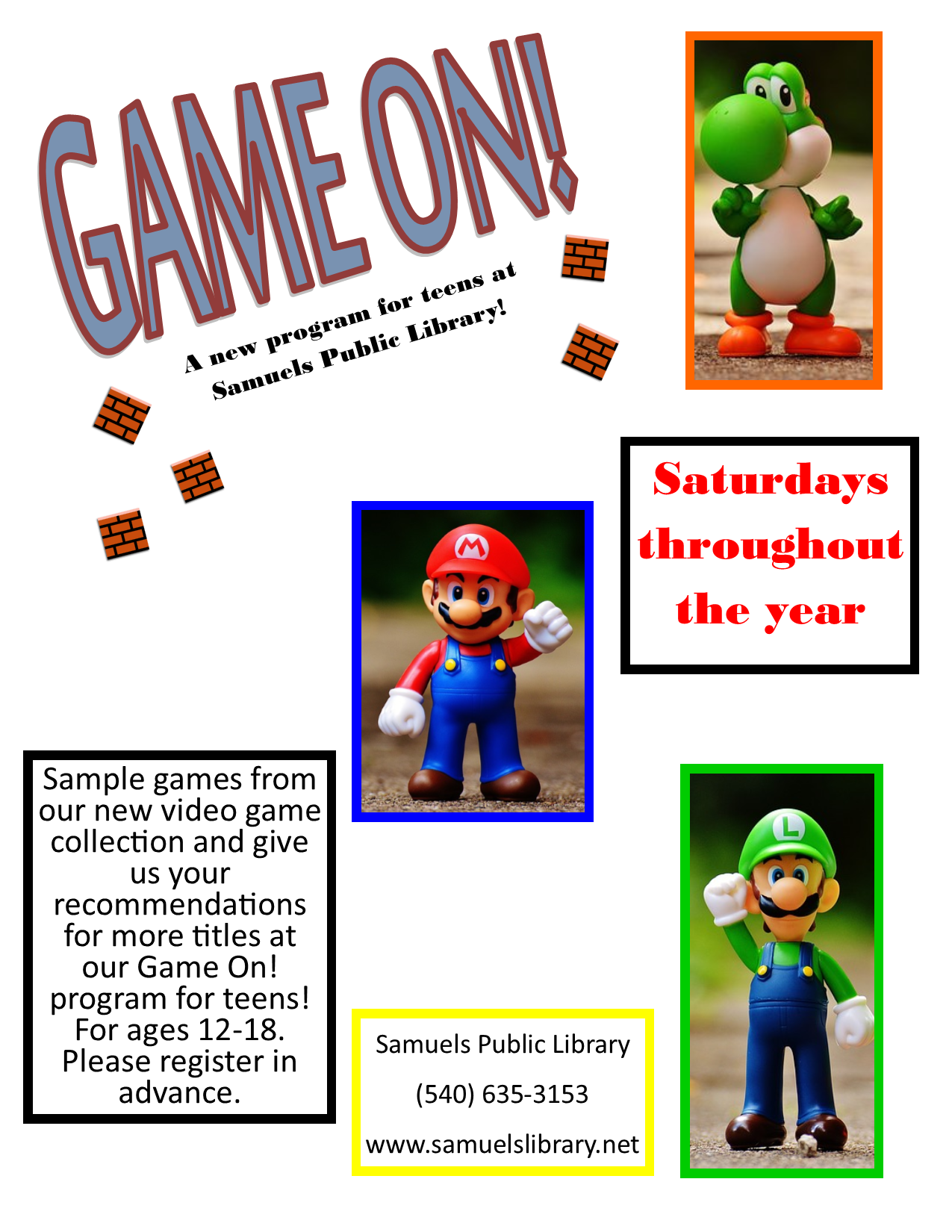 Game On! for ages 12 - 18