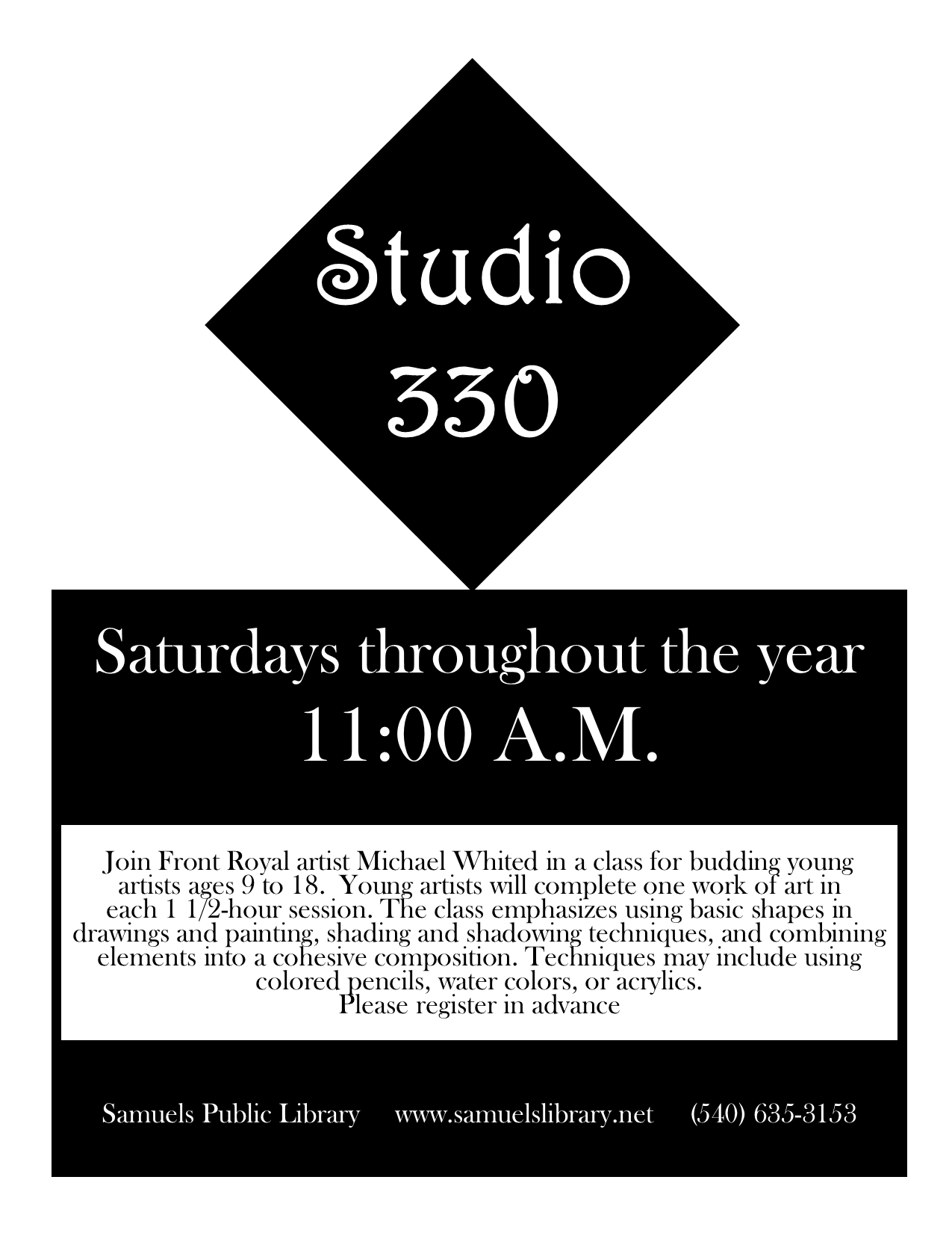 Studio 330 for ages 9-18