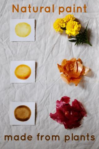 paint and flowers