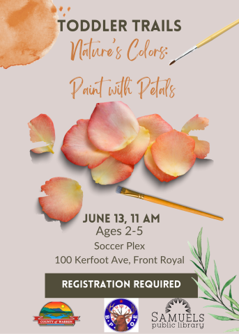 paintbrush and flower petals