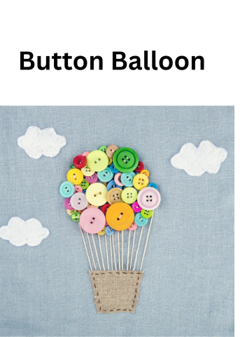 buttons in shape of a hot air balloon