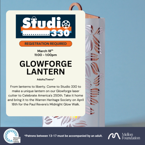 Lantern on a blue background