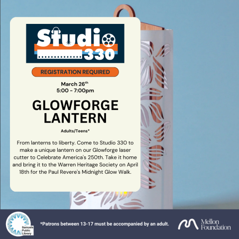 Lantern over blue background. 