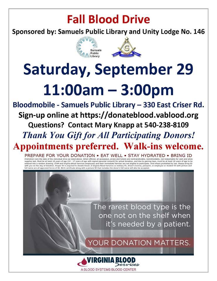 Fall Blood Drive