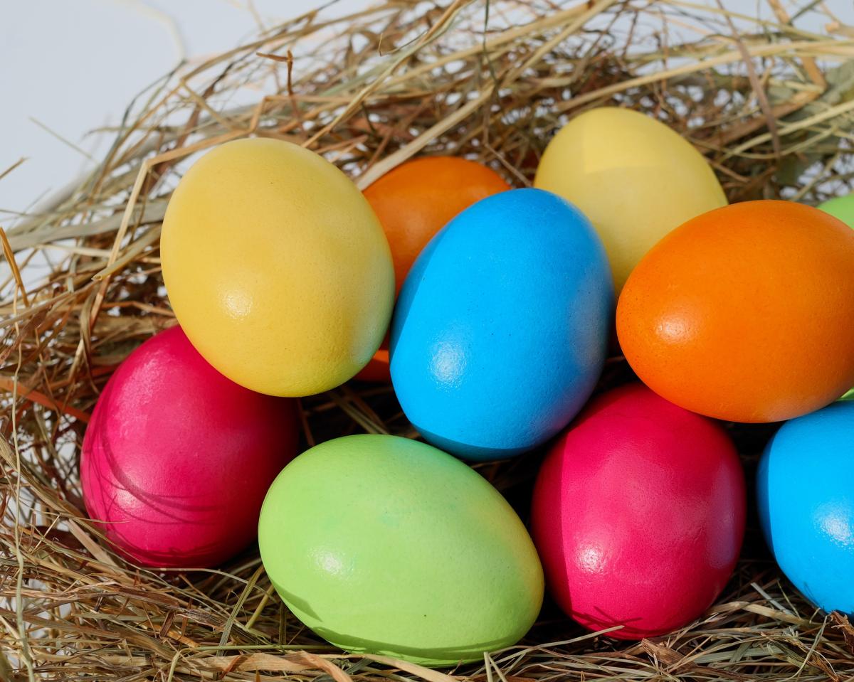 colorful easter eggs