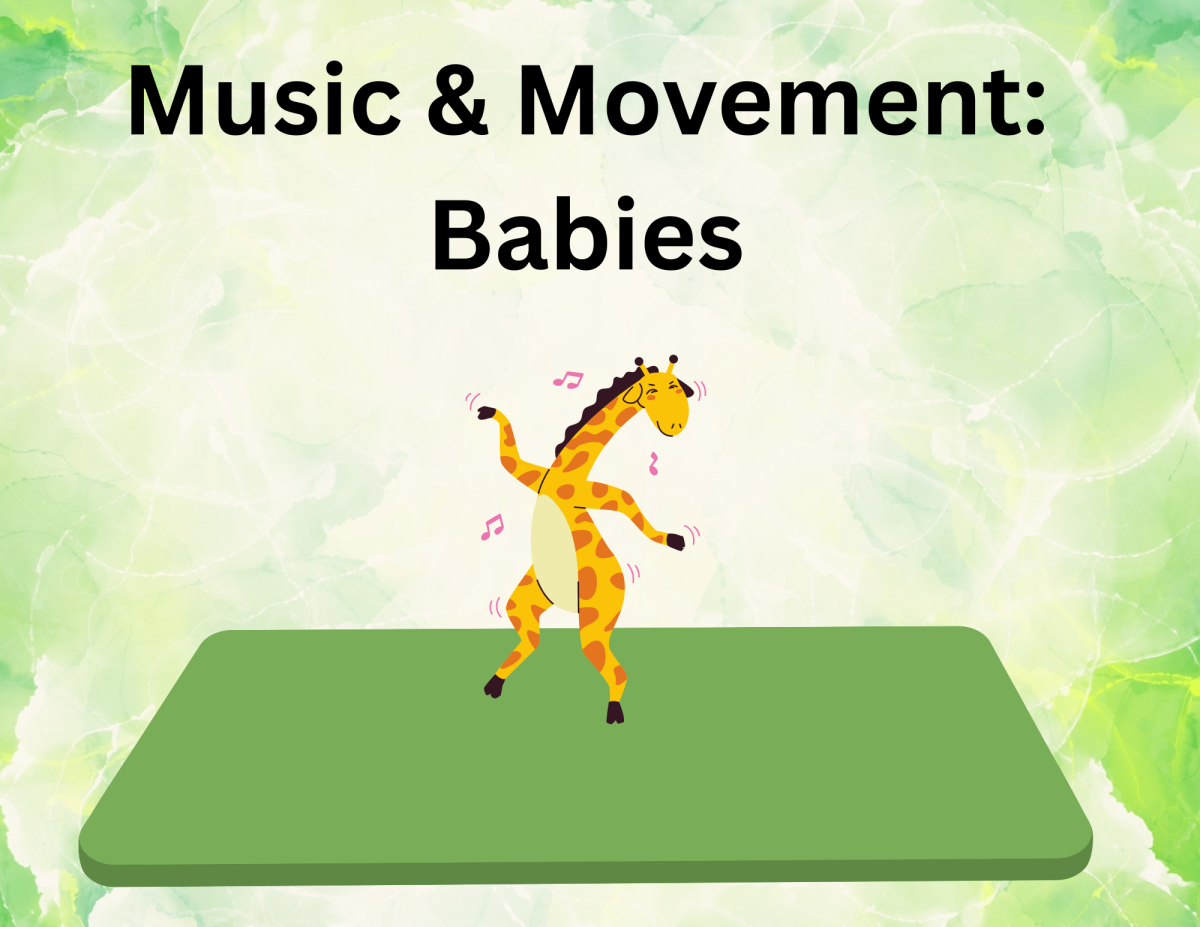 giraffe dancing on mat