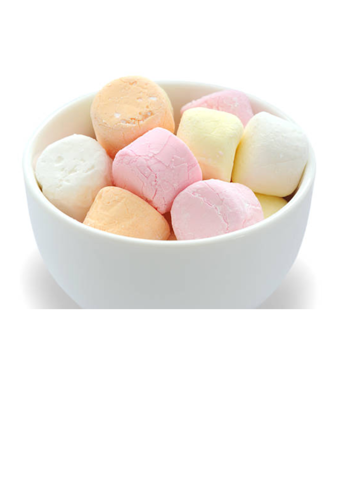 bowl of marshmallows