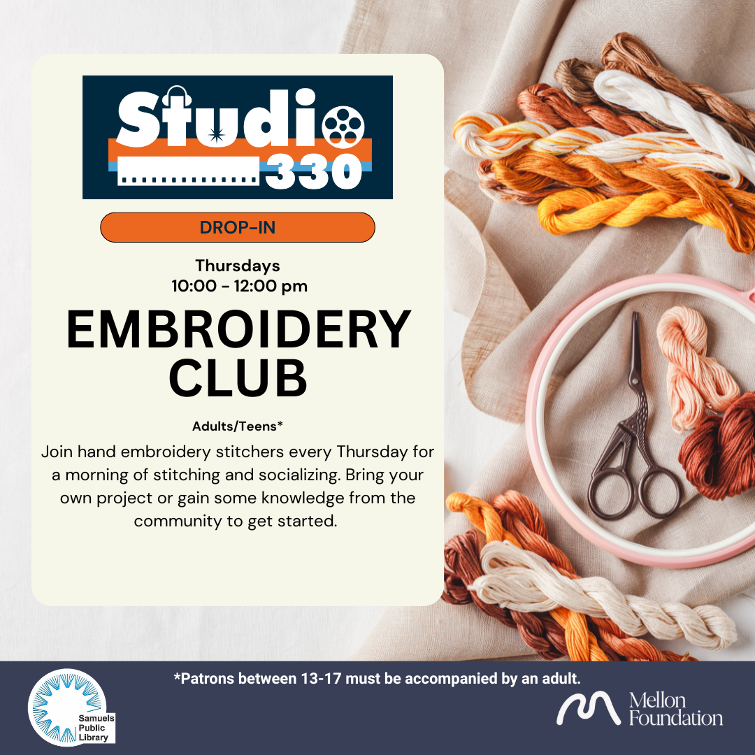 Hand embroidery supplies.