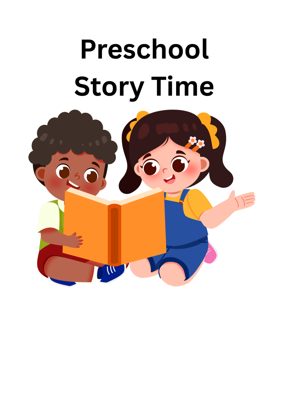 boy and girl reading a book